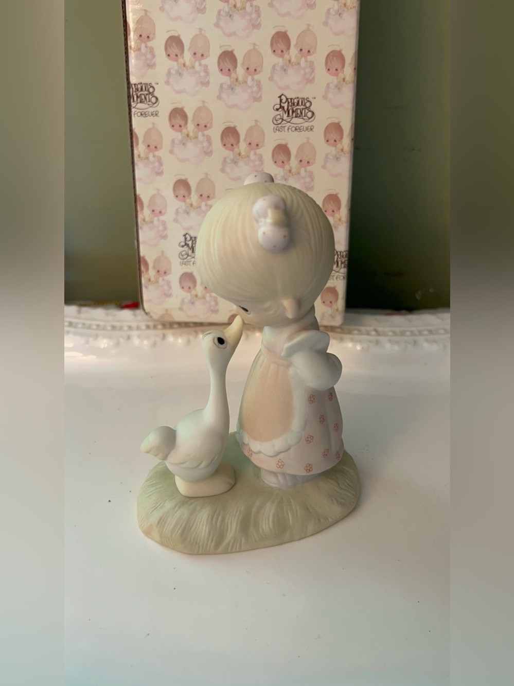 Precious Moments "Make A Joyful Noise" porcelain figurine (Item #E-1374/G)